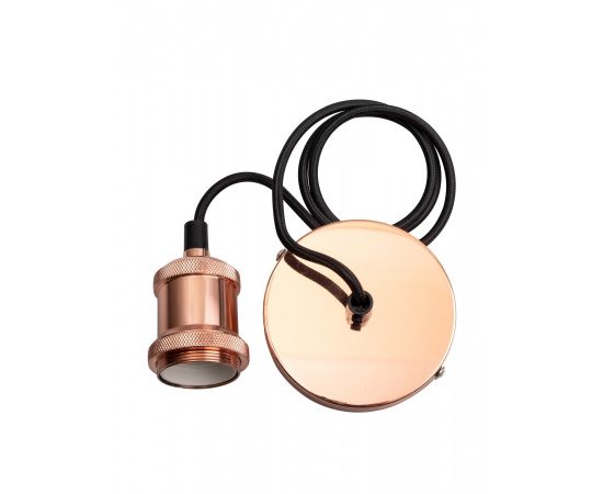 698749 - Jazzway RETRO патрон с проводом PLC 01 E27 230V/1м Rose gold .5015975 (1)