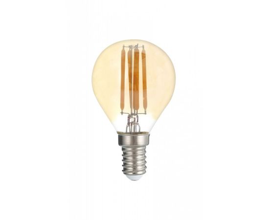 719635 - Jazzway шар G45 E14 6w(540Lm) 3000K 2K Gold золотая филамент PLED OMNI 45x90 230/50 .5021211 (1)