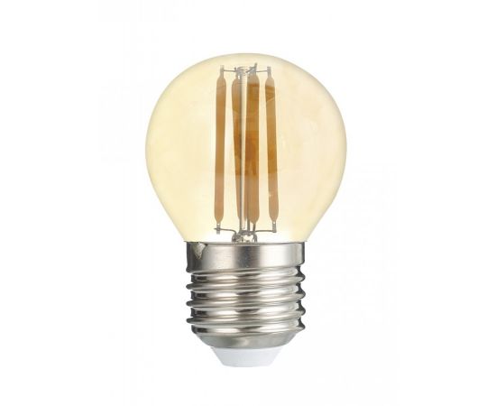 719642 - Jazzway шар G45 E27 6w(540Lm) 4000K 4K Gold золотая колба филамент PLED OMNI 45x90 230/50 .5021303 (1)