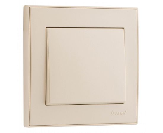 645624 - Lezard RAIN выкл. СУ 1 кл. жемчужно-бел. металлик (корпус PC) 703-3030-100 (1)