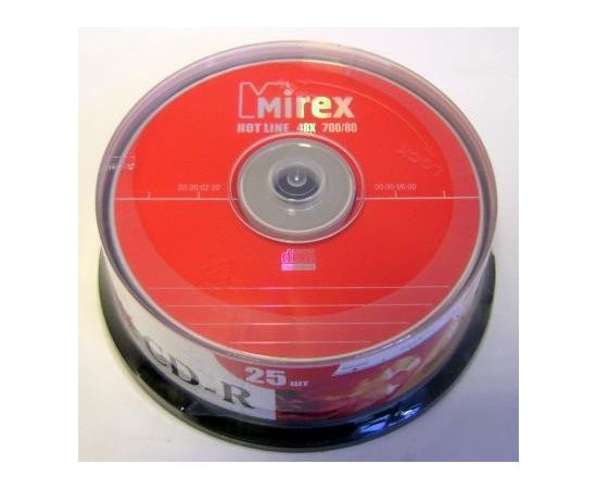 11816 - К/д Mirex Hotline CD-R80/700MB 48x БОКС25шт. (1)