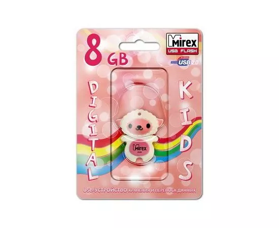 383768 - Флэш-диск USB 8Gb Mirex SHEEP PINK (ecopack) (1)