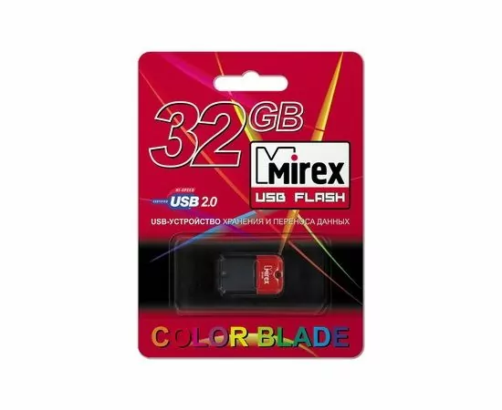 405332 - Флэш-диск USB 32GB Mirex ARTON RED (ecopack) (1)