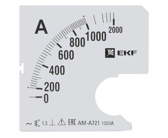 653778 - Шкала сменная для A721 1000/5А-1,5 EKF PROxima (1)