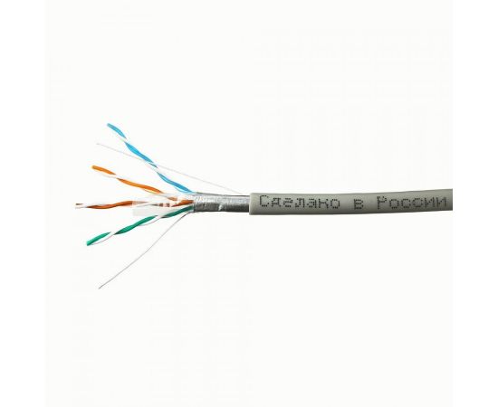 711473 - SkyNet Premium кабель FTP 4x2x0,51, медный, кат.5e, одножил., 305 м, коробка, серый (1)