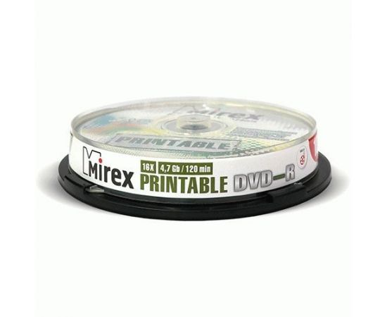 786249 - К/д DVD-R printable inkjet 4,7 Гб 16x Cake box 10 (300!) (1)