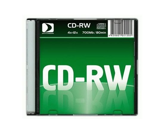 786257 - К/д CD-RW Data Standard 4X-12X 700Мб Slim (200!) (1)