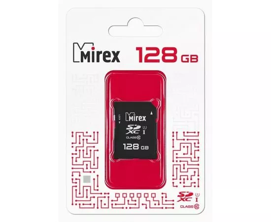 787362 - Флэш-карта (памяти) SDХC MIREX 128GB (UHS-I, class 10) (1)