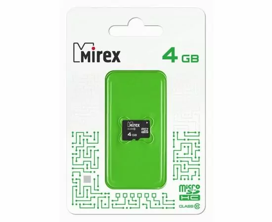 787363 - Флэш-карта (памяти) microSDHC MIREX 4GB (class 10) (1)