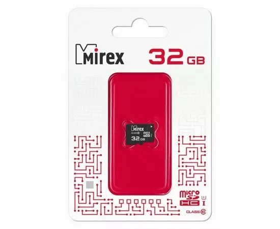 787367 - Флэш-карта (памяти) microSDHC MIREX 32GB (UHS-I, U1, class 10) (1)