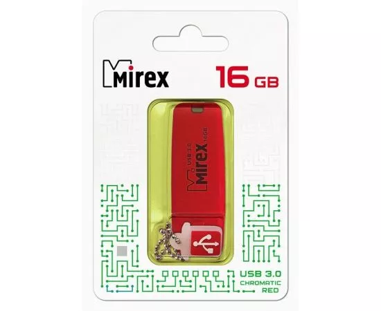 787409 - Флэш-диск USB 3.0 16 ГБ Mirex CHROMATIC RED 16GB (ecopack) (1)