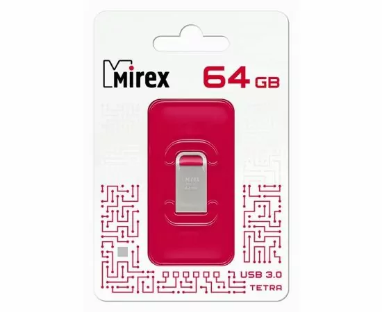 787446 - Флэш-диск USB 3.064 ГБ Mirex TETRA 64GB (ecopack) (1)