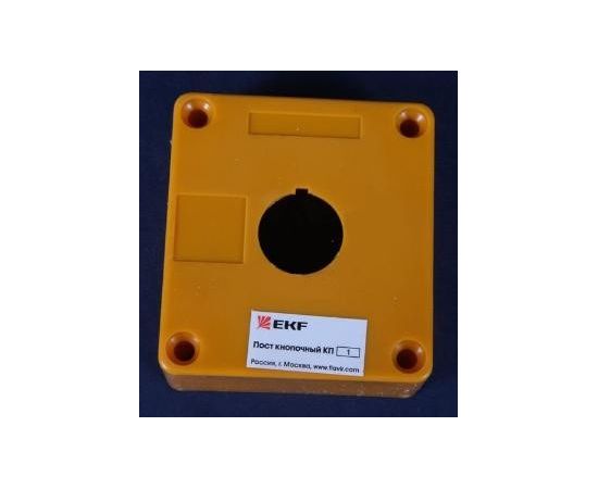 424309 - EKF Корпус КП101 пластиковый 1 кнопки белый (1/5) (1)