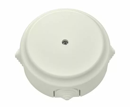 761031 - Bylectrica РЕТРО Коробка монтажная ОУ d109х45мм 4 ввода с сальниками, БЕЖ. IP20 КМ-447 (1)