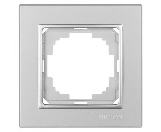 778494 - Nilson рамка 1 мест. ALEGRA серебро 25130091 (1)