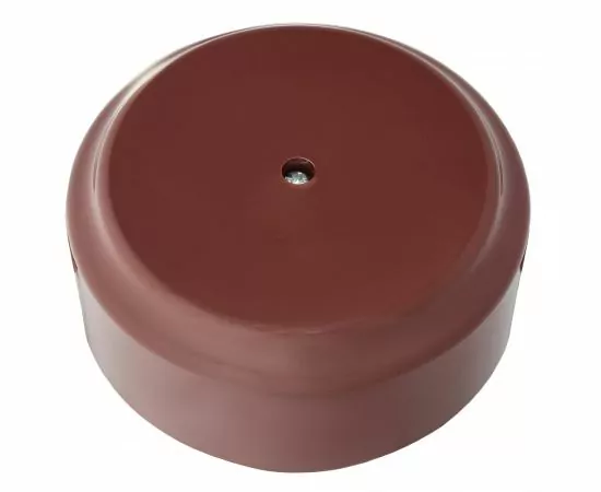 780494 - Bylectrica РЕТРО Коробка монтажная ОУ d80 х35мм 4 ввода, КОРИЧНЕВЫЙ IP20 КМ-450 (1)