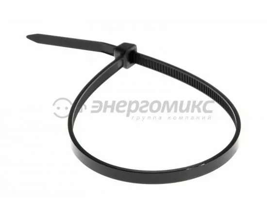 462733 - REXANT хомут нейлоновый черный 4,8х200 (уп. 100шт., цена за уп.), 07-0201-5 (1)