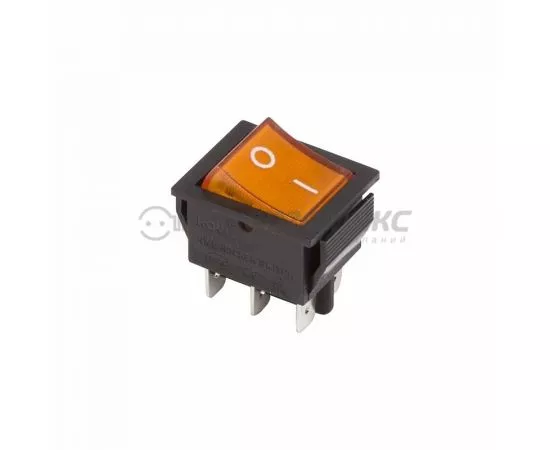 608591 - REXANT выкл. клавишный 250V 15А (6с) ON-ON желтый с инд. (RWB-506, SC-767) цена за шт (10!),36-2353 (1)