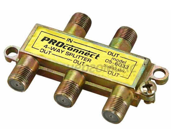 608785 - PROconnect splitter (делитель) на 4TV 5-900 МГц цена за шт (10!), 05-6033 (1)
