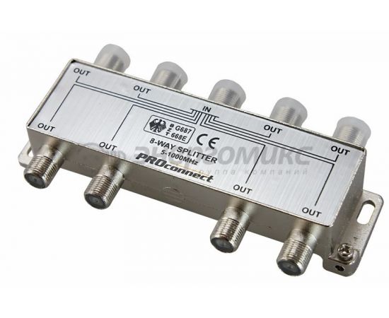 608789 - PROconnect splitter (делитель) на 8TV 5-1000 МГц (5!), 05-6025 (1)