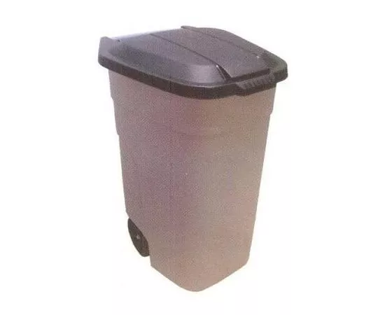214506 - Бак (контейнер) для мусора 110л с крышкой на колесиках, РТ9957 Plast team (1)