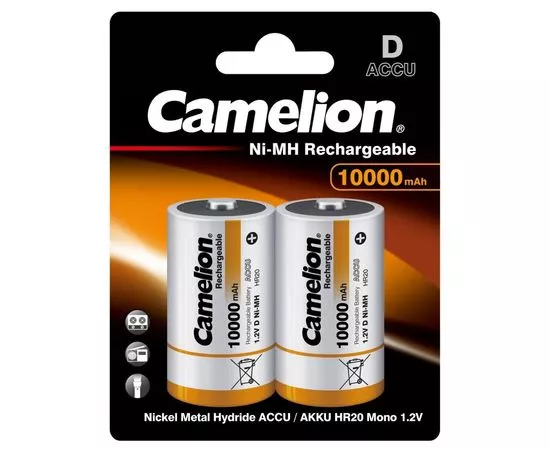 327381 - Аккумулятор Camelion R20 10000mAh Ni-Mh BL2 (1)