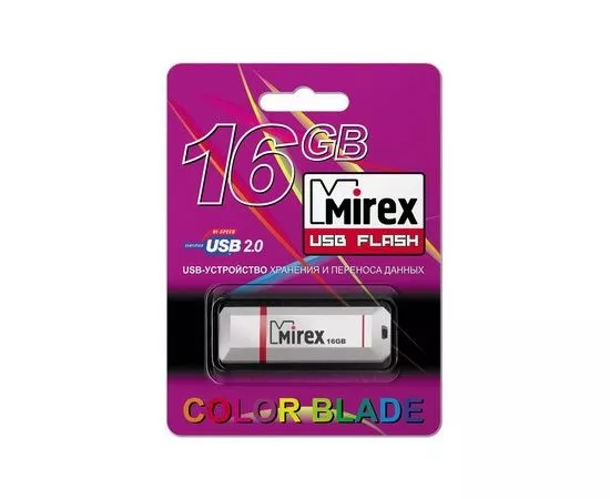 328759 - Флэш-диск USB 16GB Mirex KNIGHT WHITE (ecopack) (1)