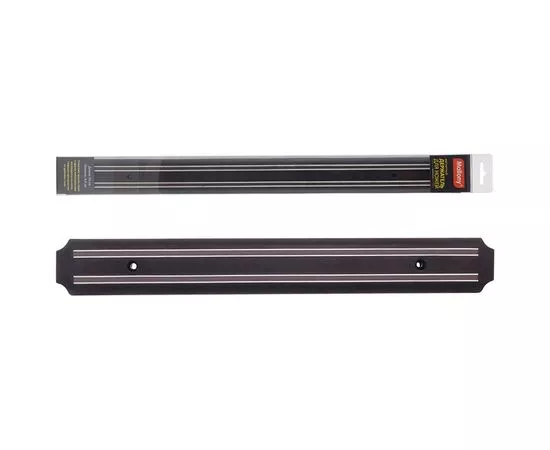 379410 - Подставка д/ножей магнитная MKH-55P, пластик, 55*3,8см, черная 985453 Mallony (1)