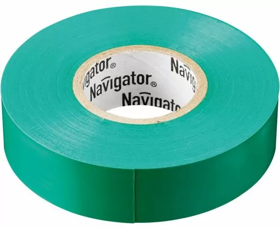 380478 - Navigator изолента ПВХ 19/20  зеленая (10!) 71113 (1)
