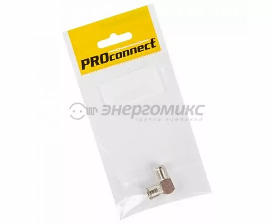 610625 - Переходник гн F - гн TV угловой PROCONNECT (ПАКЕТ БОБ) 1 шт, 05-4312-4-7 (1)