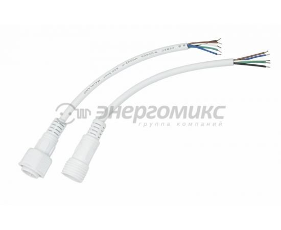 611495 - Соединительный кабель (5pin) герметичный (IP67) 5х0.5мм, 300V белый REXANT, 11-9450 (1)