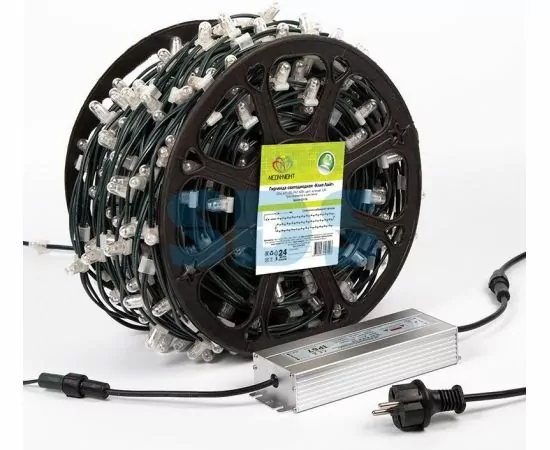 634534 - Гирлянда на деревья Клип Лайт 12V 660LED т-бел. 15см (100!) IP65 б/п в компл 325-126 Neon Night (1)