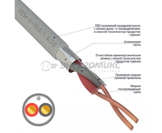 644120 - REXANT Кабель КПСЭнг(А)-FRLSLTx 1x2x2,50мм цена за м (200!), 01-4934-1 (1)