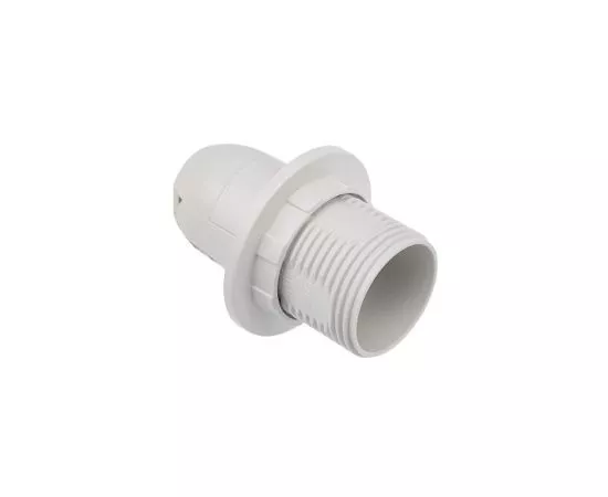 712301 - REXANT Патрон пластиковый термостойкий с кольцом E14 белый c этикеткой, 11-8823 (1)