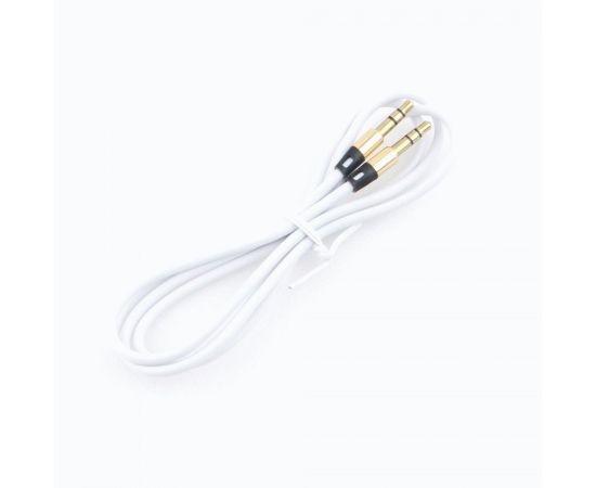 758903 - Аудио кабель jack 3,5шт. - jack 3,5шт. Cablexpert белый. 1м, блистер (1)