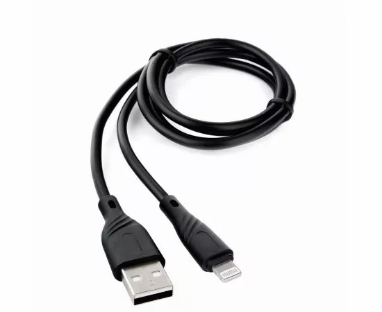 771092 - Дата-кабель USB(A)шт. - 8pin шт.(iphone) Cablexpert серия Classic 1, 2.1A,1м,черн,кор.,подвес,17896 (1)