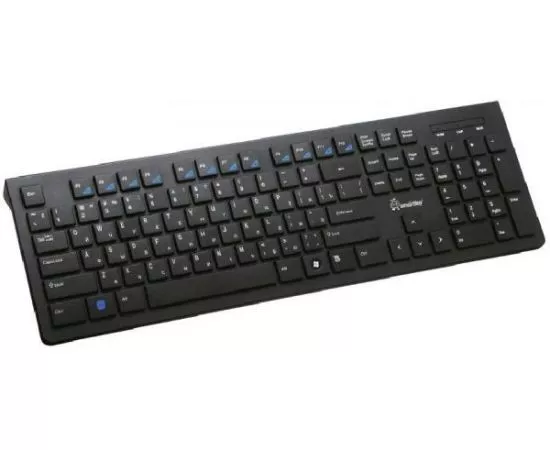 441912 - Клавиатура проводная мультимедийная Smartbuy 206 Black, USB, черная, 104 клавиши (SBK-206US-K)/20 (1)