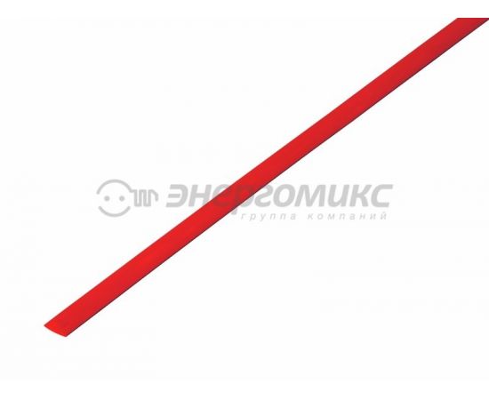 607704 - REXANT термоусадка трубка ТУТ 3,5 / 1,75 мм 1м красная, цена за шт (50!), 20-3504 (1)