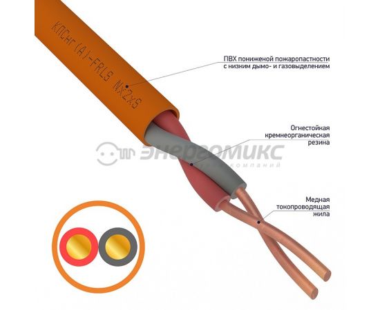 644059 - REXANT Кабель КПСнг(А)-FRLS 1x2x0,35мм цена за м (200!), 01-4901 (1)