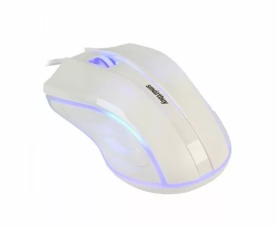 649782 - Мышь проводная Smartbuy ONE 338 белая, провод 1,4м (SBM-338-W) (1)