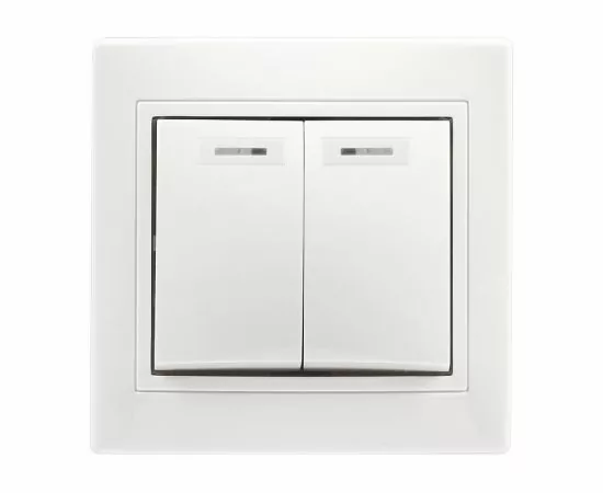 654992 - Smartbuy Венера выкл. СУ 2кл. инд 10А белый, керамика (SBE-01w-10-SW2-1-c) (1)