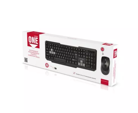 724065 - Мультимедийный комплект клавиатура+мышь Smartbuy ONE черно-серый (SBC-230346AG-KG) /20 (1)