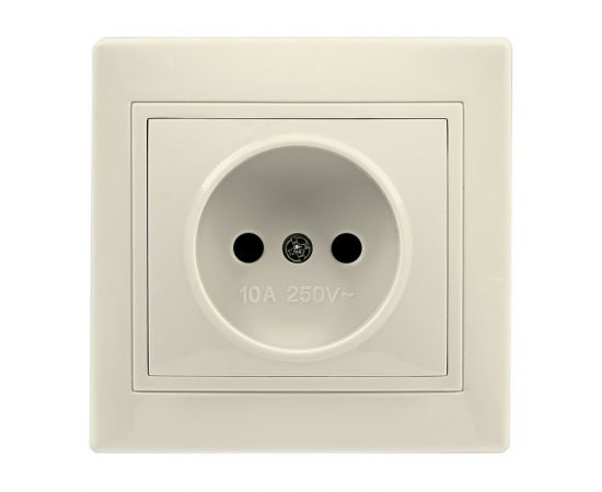 766519 - Smartbuy Венера роз. СУ 1-местная без заземления 10А бежевая,  (SBE-01i-10-S1-N-c) (1)