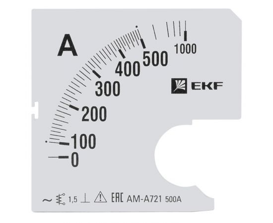653775 - Шкала сменная для A721 500/5А-1,5 EKF PROxima (1)