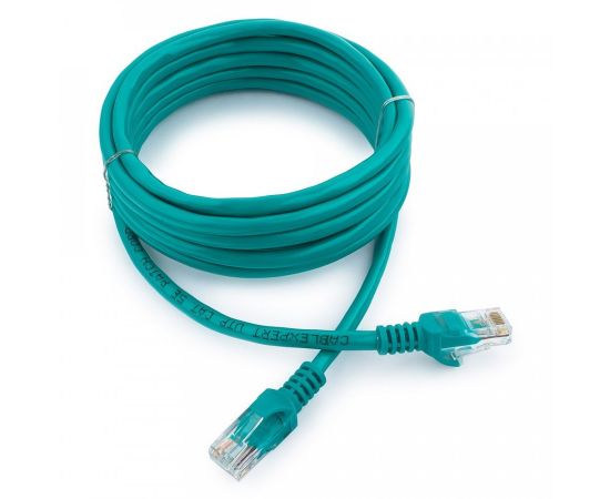 711953 - Cablexpert патч-корд UTP cat5e, 3м, литой, многожильный (зеленый) (1)