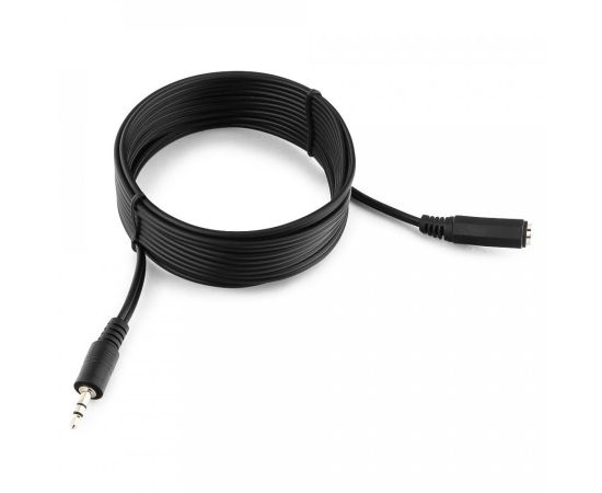 713018 - Аудио кабель удлинитель для наушников Jack3.5шт. - Jack3.5гн. 3м Cablexpert, черный (1)