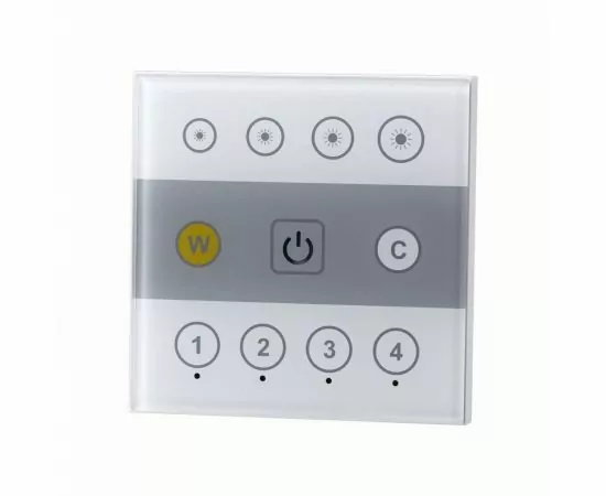 731832 - NOVOTECH 358340 NT19 000 белый Настен.панель ДУ (2.4G) IP20 90-265V д/358334 – 358338 GESTION 86x86 (1)