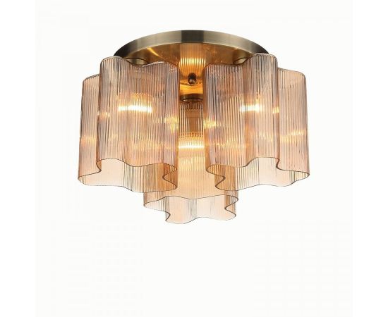 790659 - ST LUCE Люстра потолочная 3x60W E27 250x380 Бронзовый/Янтарный SL117.302.03 (1)