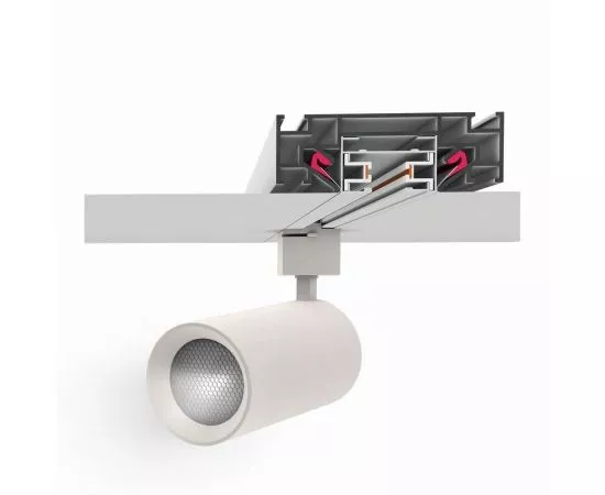 790930 - ST LUCE Профиль для монтажа 1-фаз. шинопровода в натяжной потолок 2000x82x29 ST001.129.00 (1)