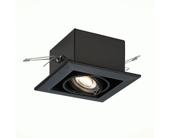 791574 - ST LUCE св-к встр. 50W GU10 126x126x70 Черный/Матовый черный ST250.448.01 (1)